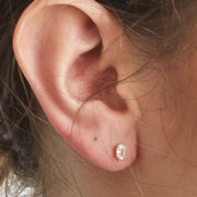 Oval Stud Earrings