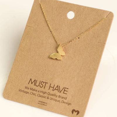 mini butterfly necklace