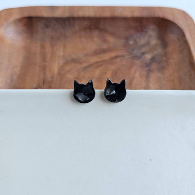 Black cat studs