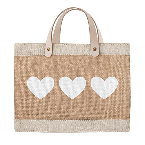 heart mini market tote