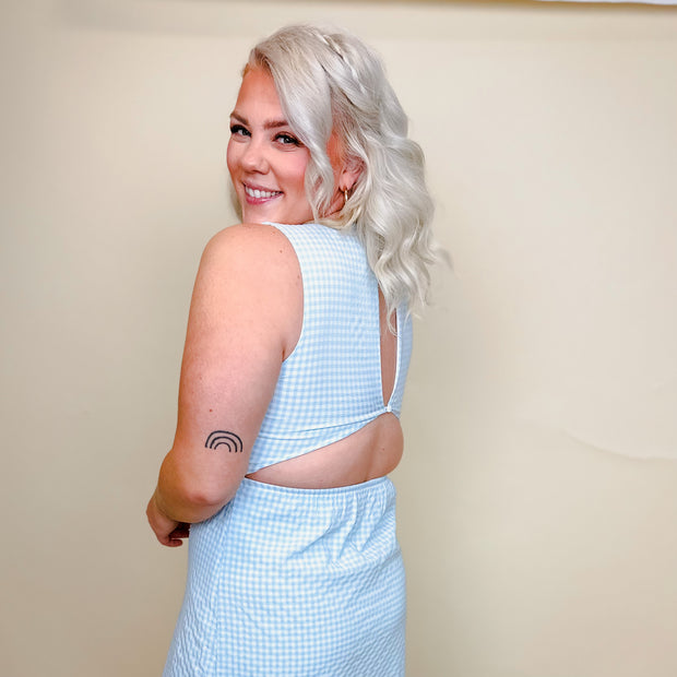 Gingham Midi Dress-large